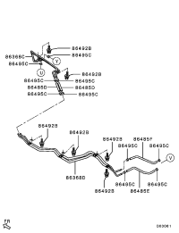 MN123335-PIPE,RR HEATER CORE WATER