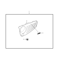 82210558AC-Garnish kit-grille & head lamp