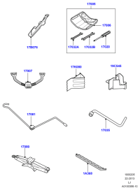 EPX000030-Bracket-spare wheel carrier