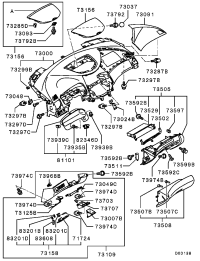 MN166434-BEZEL,COMBINATION METER