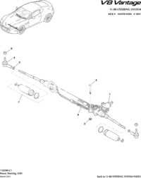 BG333200AA-STEERING GEAR ASSEMBLY LHD