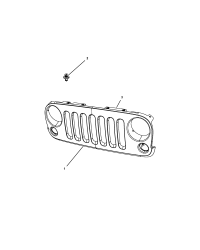 68046306AA-(^)GRILLE RADIATOR