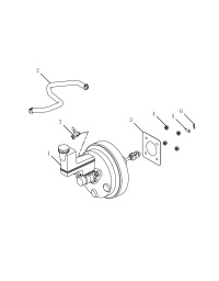 4056003300-Master cylinder assy-vacuum booster w/brake