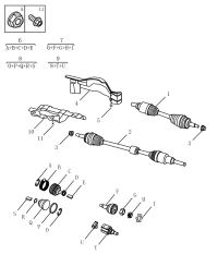4082013400-Shaft assy-cv drive lh