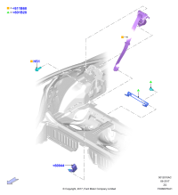 JR3Z63611B68BA-Rh/s/belt assy/ ebony