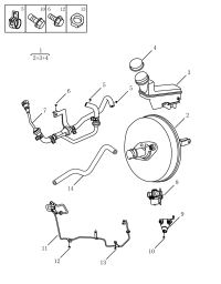 4056008500-Vac/booster w/brake master cylinder assy