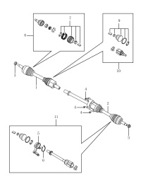 4082005200-Shaft assy-cv drive lh