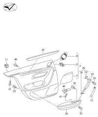 3C4867149B-Bezel assy-speaker