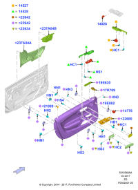 FR3Z6322601BB-Lh/hdl-door in/sandalwood