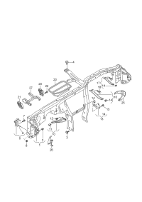 4H1857017B-Member, instrument panel cross