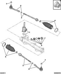 406685-Boot kit, steering gear