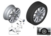 36316796202-Hub, reflex silver