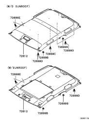 MB643846-CLIP,HEADLINING