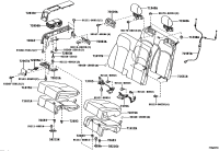 7107653070A8-Cover, rear seat cushion, lh (for separate type)