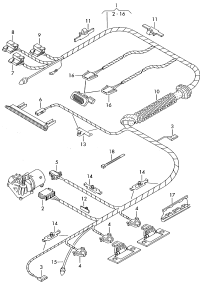 6VD971147-Harness, for rear hatch cover