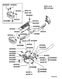 MR241429-BUMPER KIT,RR CORNER,LH