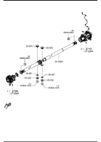 KS1025100-Shaft, transmission