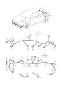 2SD971104A-Harness, bumper