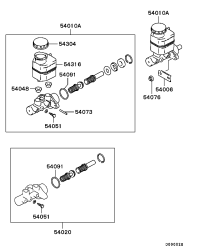 MR475274-CYLINDER ASSY,BRAKE