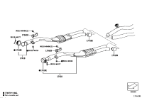 90118WA371-CLAMP NO.1 EXHAUST TAIL PIPE (FOR REAR)