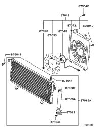 MR460312-FAN,A/C CONDENSER