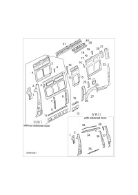 C000043894100-Reinforcement (l), quarter sill, inner