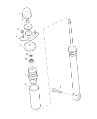 10050745-SHOCK ABSORBER,RR SUSP