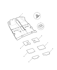 10072603-Insulator, floor panel, front