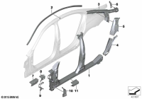 41219850812-Frame assy-side ctr rh