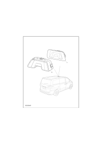 C00164295-Panel, rear air conditioner control