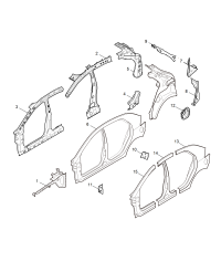 10088035-Panel, quarter outer