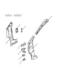 5042009100C15-Plate assy-fr pillar inr lwr, lh (electrophoresis)