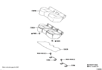 710750ZD70A0-Cover, rear seat cushion (for bench type)