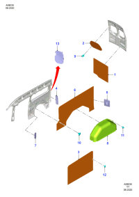 GK29K46321BAX4AN-Lh/panel-trim/linen