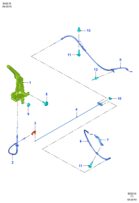 GK292853AD-Cable assy-parking brake
