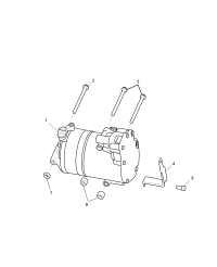 10091259-Bracket, a/c compressor