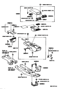 5891250010-BOX, REAR CONSOLE, LOWER