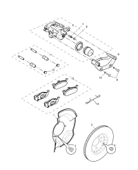 10120722-Housing assy-fr caliper