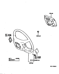 9017912086-NUT, STEERING WHEEL SET