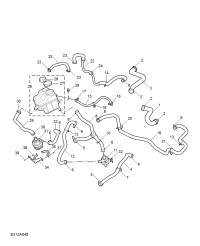 10187765-Pipe assy-radiator to engine