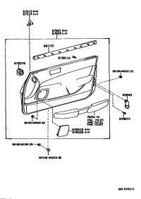 6817050010-WEATHERSTRIP ASSY, FRONT DOOR GLASS, INNER