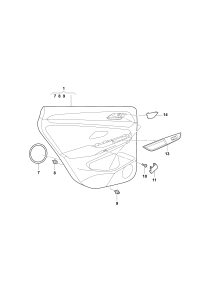 5DL867212AZXY-Finisher, door (artificial leather)