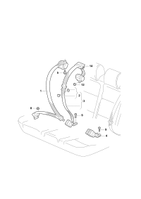 5DL857805A-S/belt assy -3