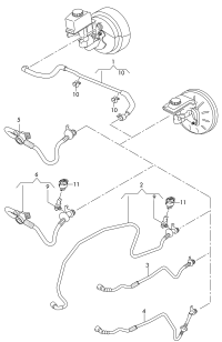 L5QD612041R-Hose, vacuum with check valve and pressure sensor