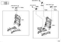 720570E020C0-LEVER SUB-ASSY, REAR SEAT LOCK CONTROL, RH