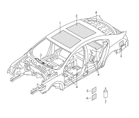 L35D867811A-Kit-roof shock absorber: