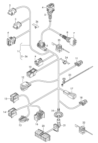4H0971030HP-Wiring harness-door