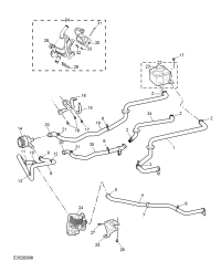 10904092-Tube assy-battery cooler expansion tank to water pump