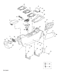 10419693ASH2-Armrest assy-center