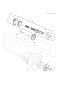 9041225-Shaft (incl. 3,5, 6)